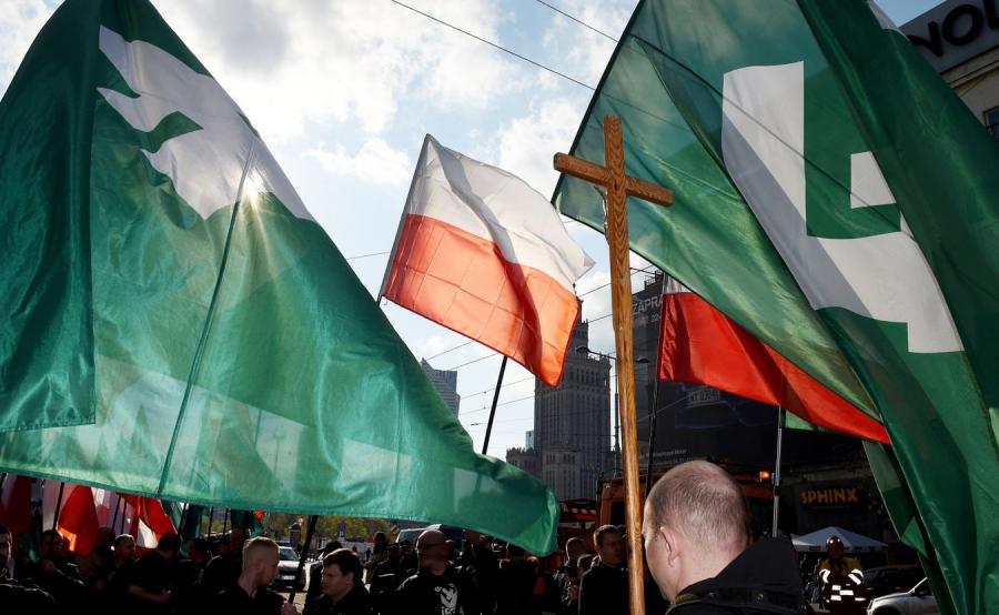 Rocznicowy marsz ONR i kontrdemonstracja Obywateli RP