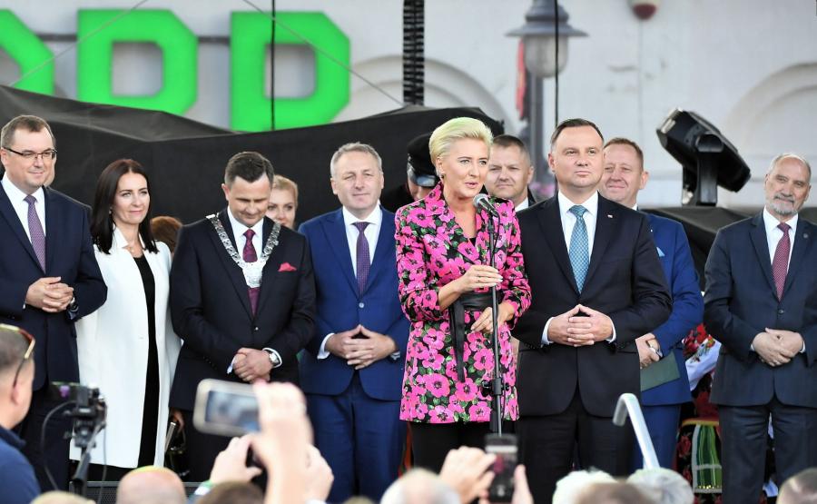 Prezydent z małżonką