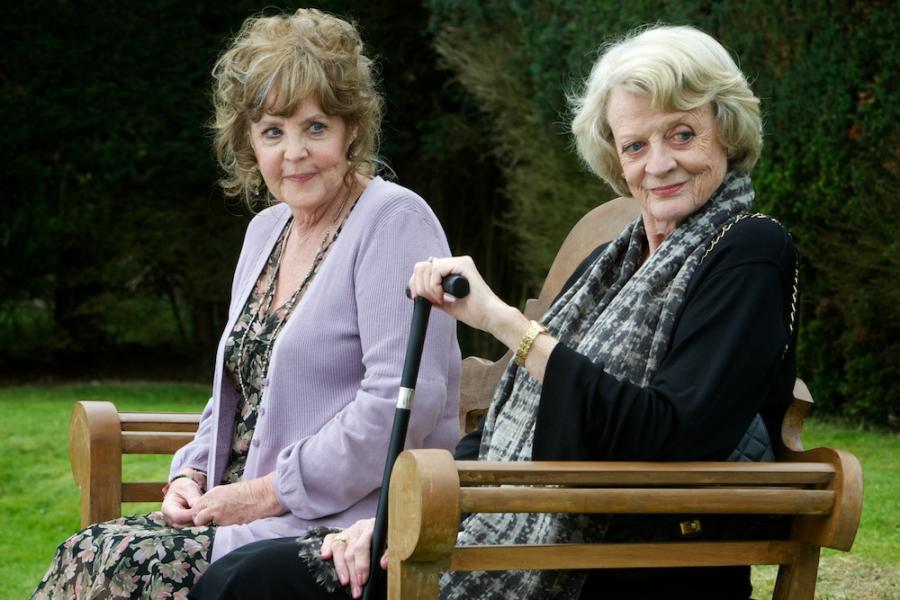 Pauline Collins i Maggie Smith w filmie "Kwartet"
