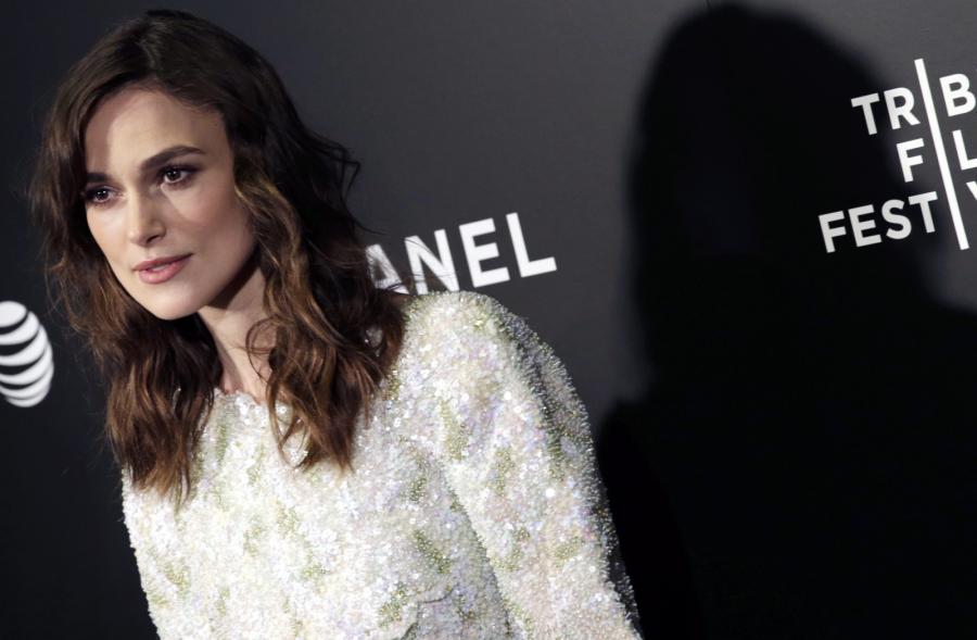 Keira Knightley na premierze "Zacznijmy od nowa" w Nowym Jorku