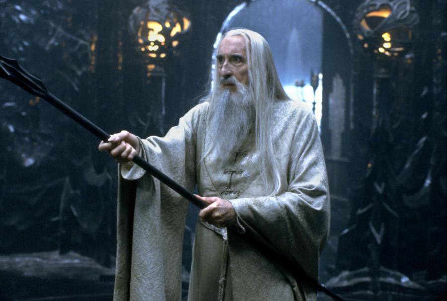 Christopher Lee w filmie "Władca Pierścieni"