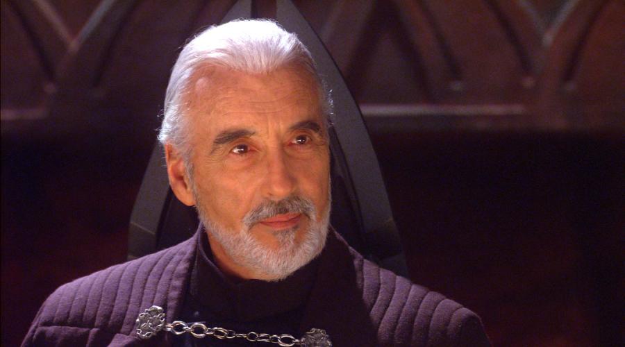 Christopher Lee w "Gwiezdnych Wojnach"