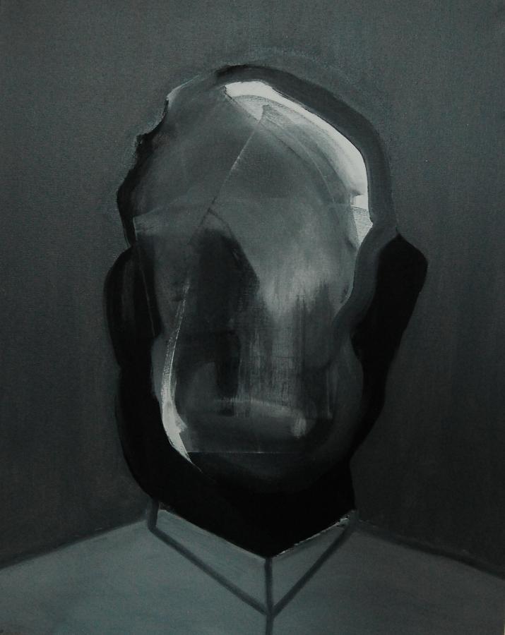 "Szkice do portretu 20", Cezary Bednarczyk, olej na płótnie, 50x40 cm