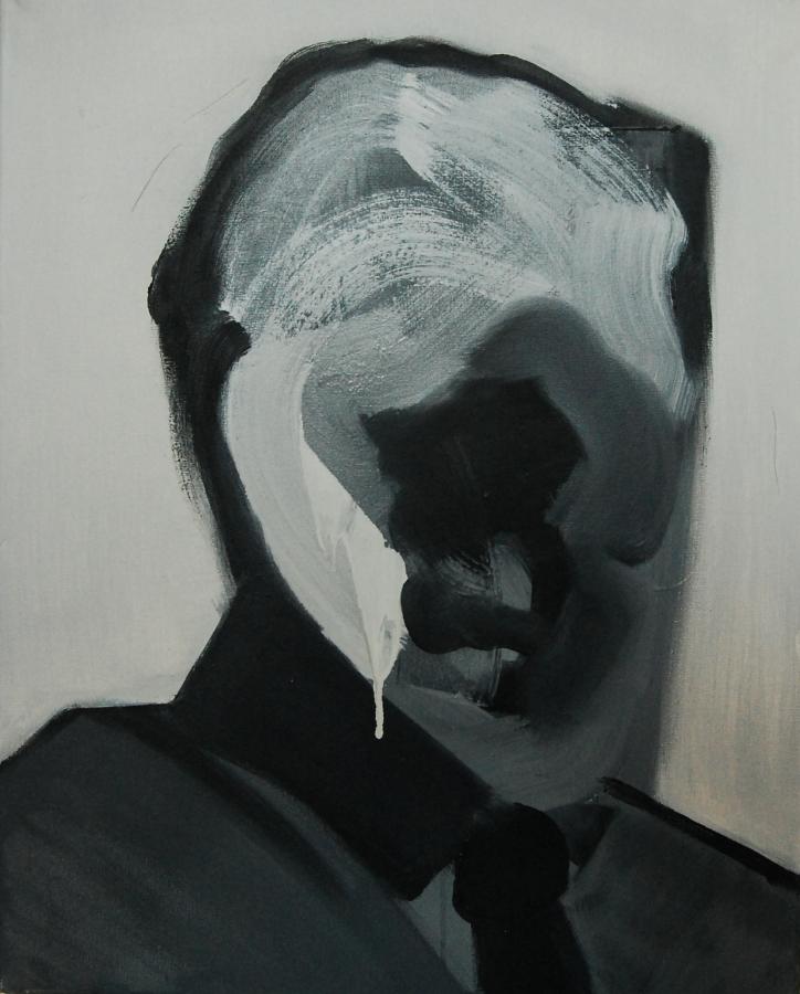 "Szkice do portretu 34", Cezary Bednarczyk, olej na płótnie, 50x40 cm